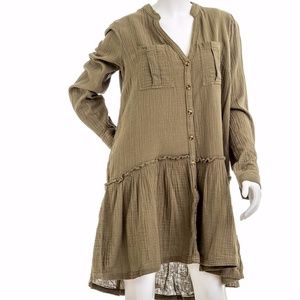 ANTHROPOLOGIE Maeve Button Down Dress